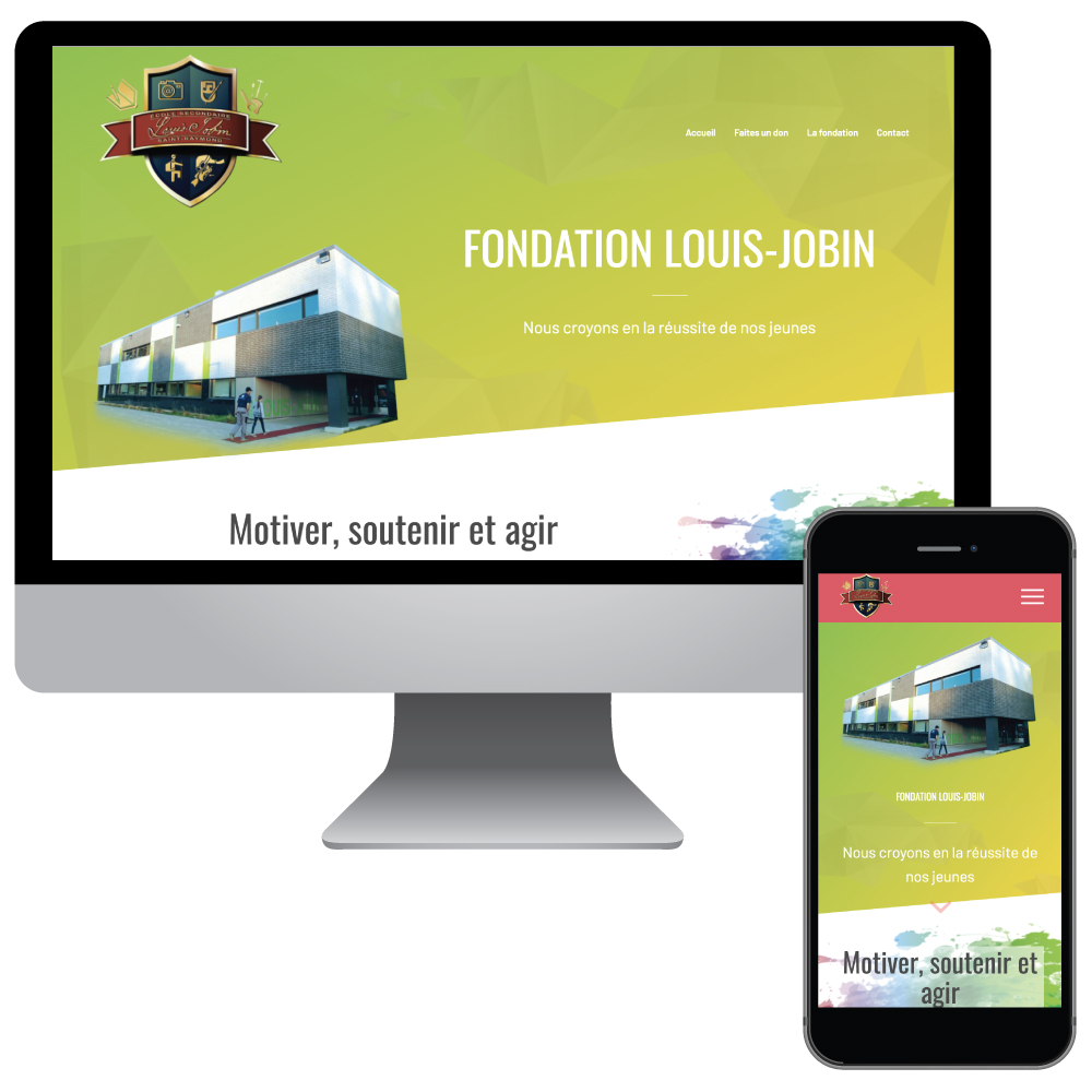 Conception site Web Fondation Louis-Jobin